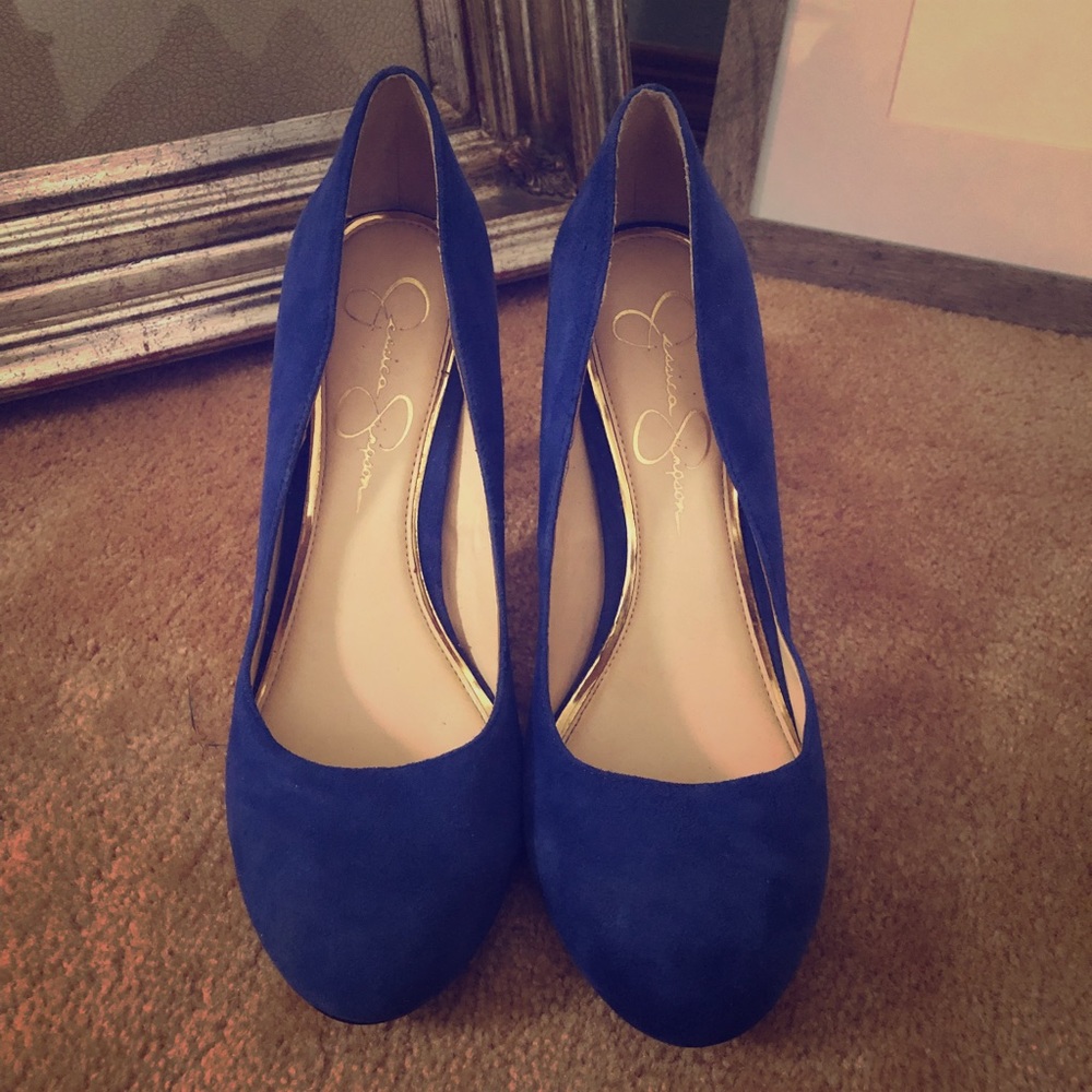 Blue Jessica Simpson High Heels!